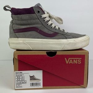Vans Sk8-Hi Mte High Top Gray/Prune Size 5.5 Women’s Mens size 4